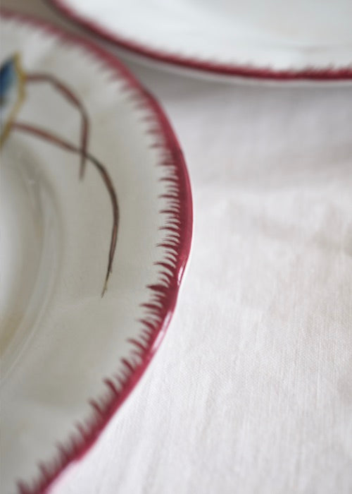 Aimée Aimer Papillon Lot 6 assiettes faïence Sarreguemines