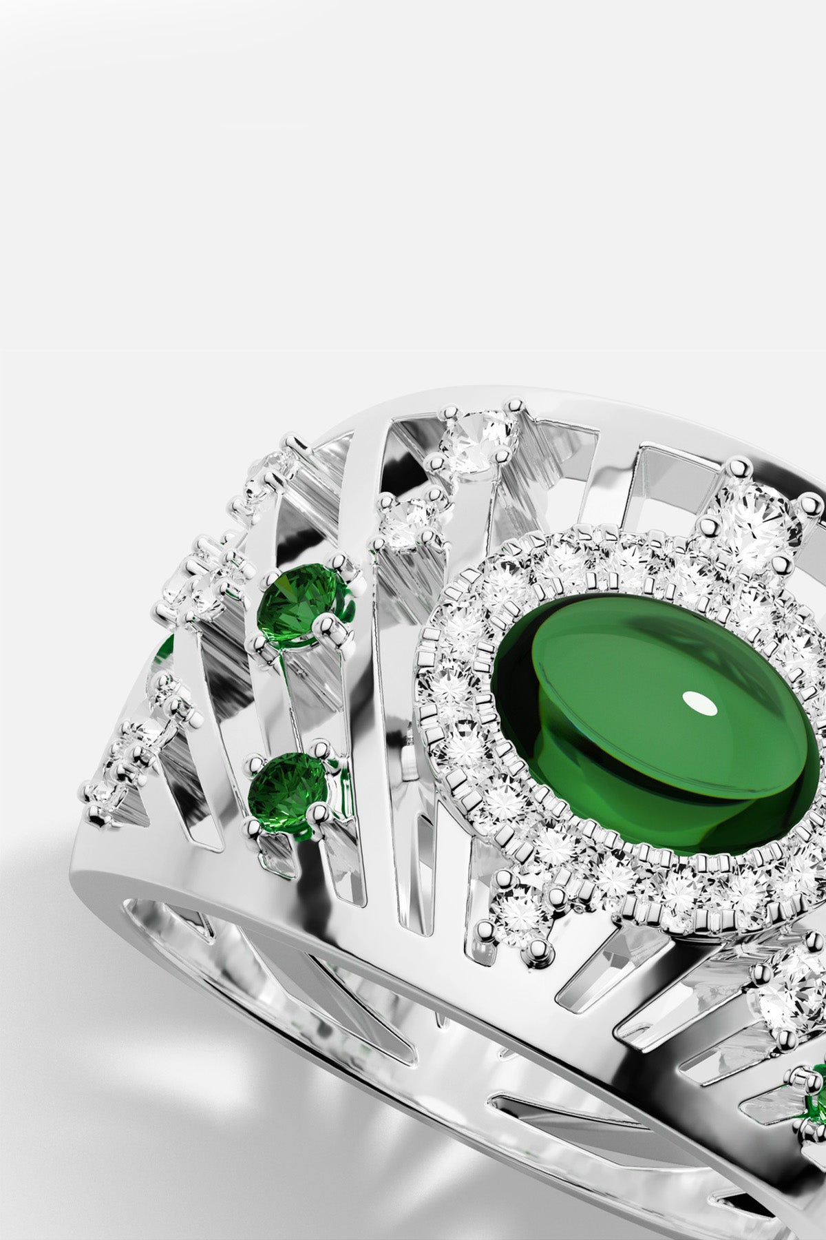 APM Monaco Automne Les Éventails bague argent taille 52