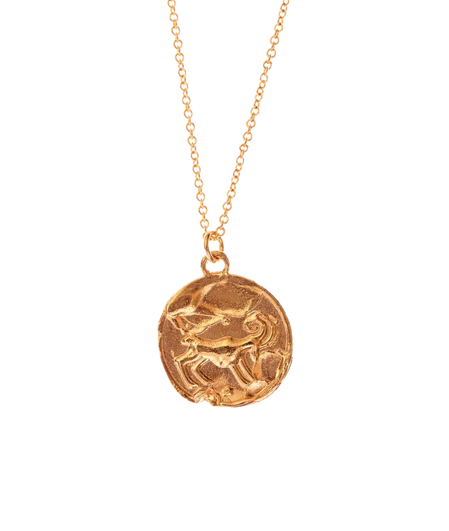 Alighieri Aries Medallion Collier Médaillon Bélier Plaqué Or
