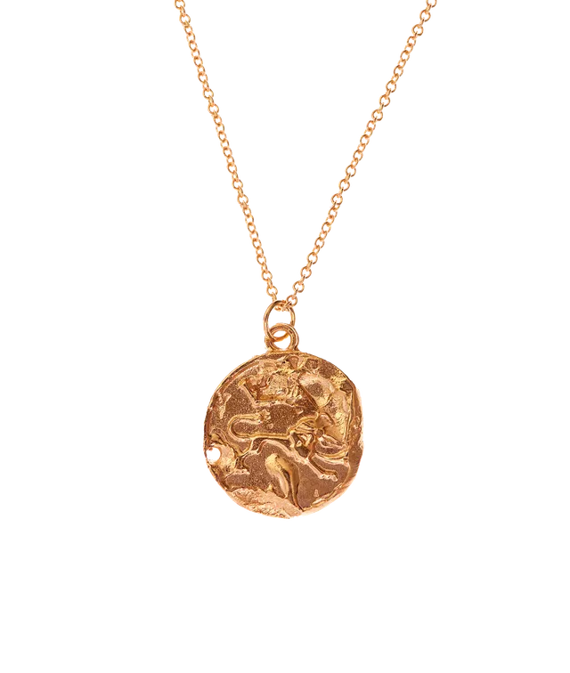 Alighieri Leo Medallion collier zodiaque plaqué or
