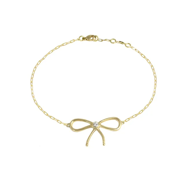 Aimée Aimer Nœud de Paris Bracelet or jaune diamant 17 cm
