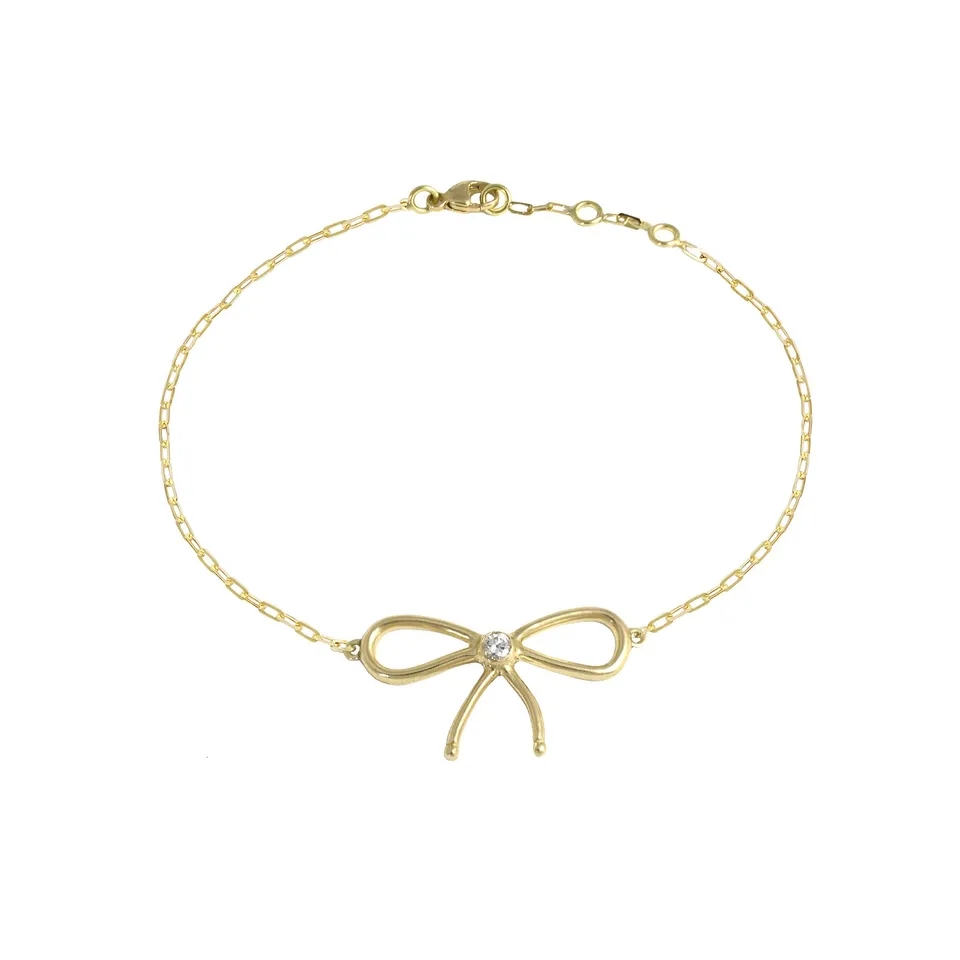 Aimée Aimer Nœud de Paris Bracelet or jaune diamant 17 cm