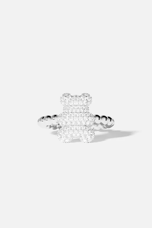 APM Monaco Yummy Baby Snow bague blanche taille 52