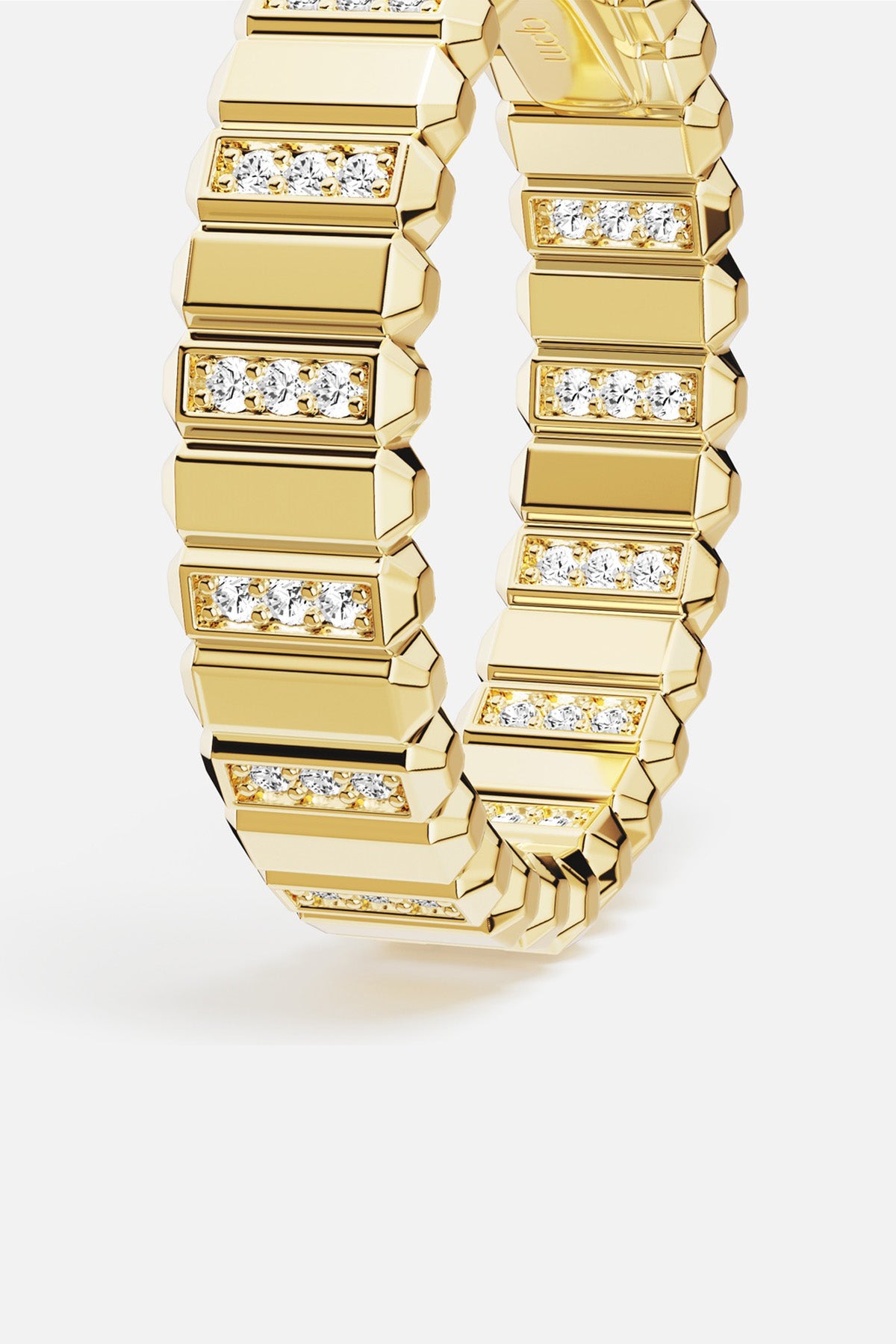 APM Monaco Automne Graphique boucles d'oreilles dorées