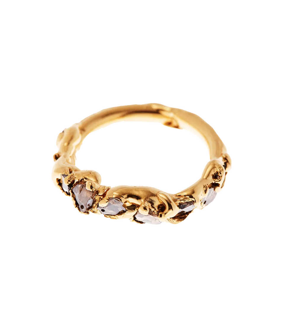 Alighieri Road Less Travelled bague diamant or