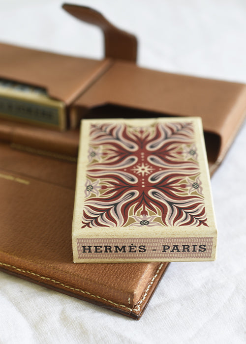 Hermès Étui cartes Cassandre cuir 20 cm pièce unique