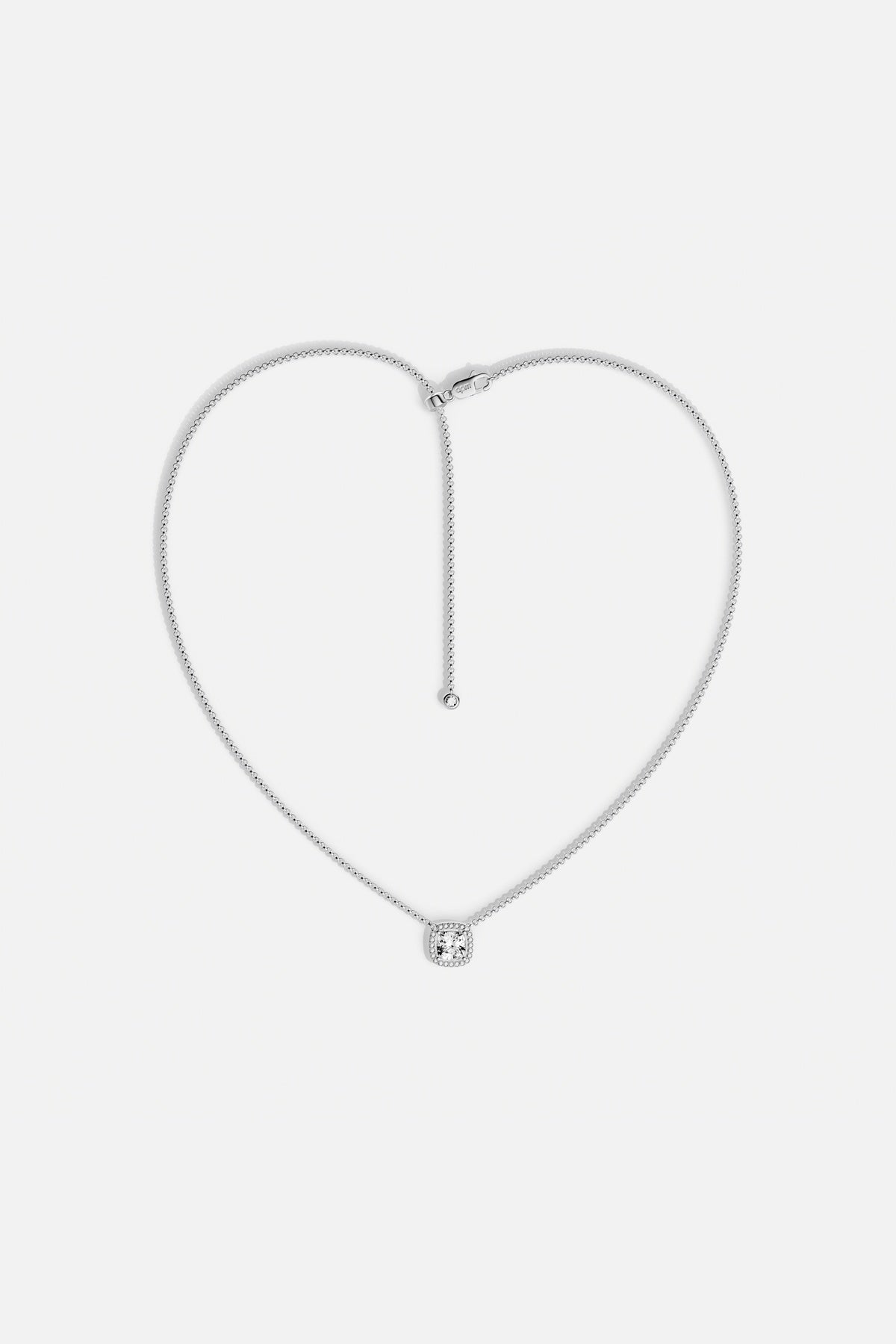 APM Monaco Lumière Éclat collier argenté zircon réglable