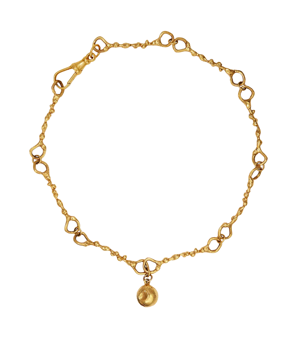 Alighieri Ball of Curiosity choker collier boule dorée