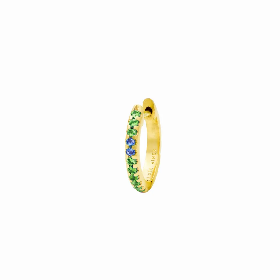 Aimée Aimer Spicy Créole or jaune tsavorites saphirs unité