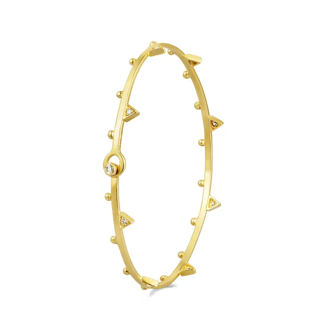 Aimée.Aimer Dea Bracelet Jonc Or Jaune Diamants Taille 16