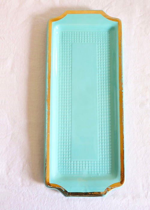 Aimée Aimer Art de la table Plat à Cake Turquoise 39 cm