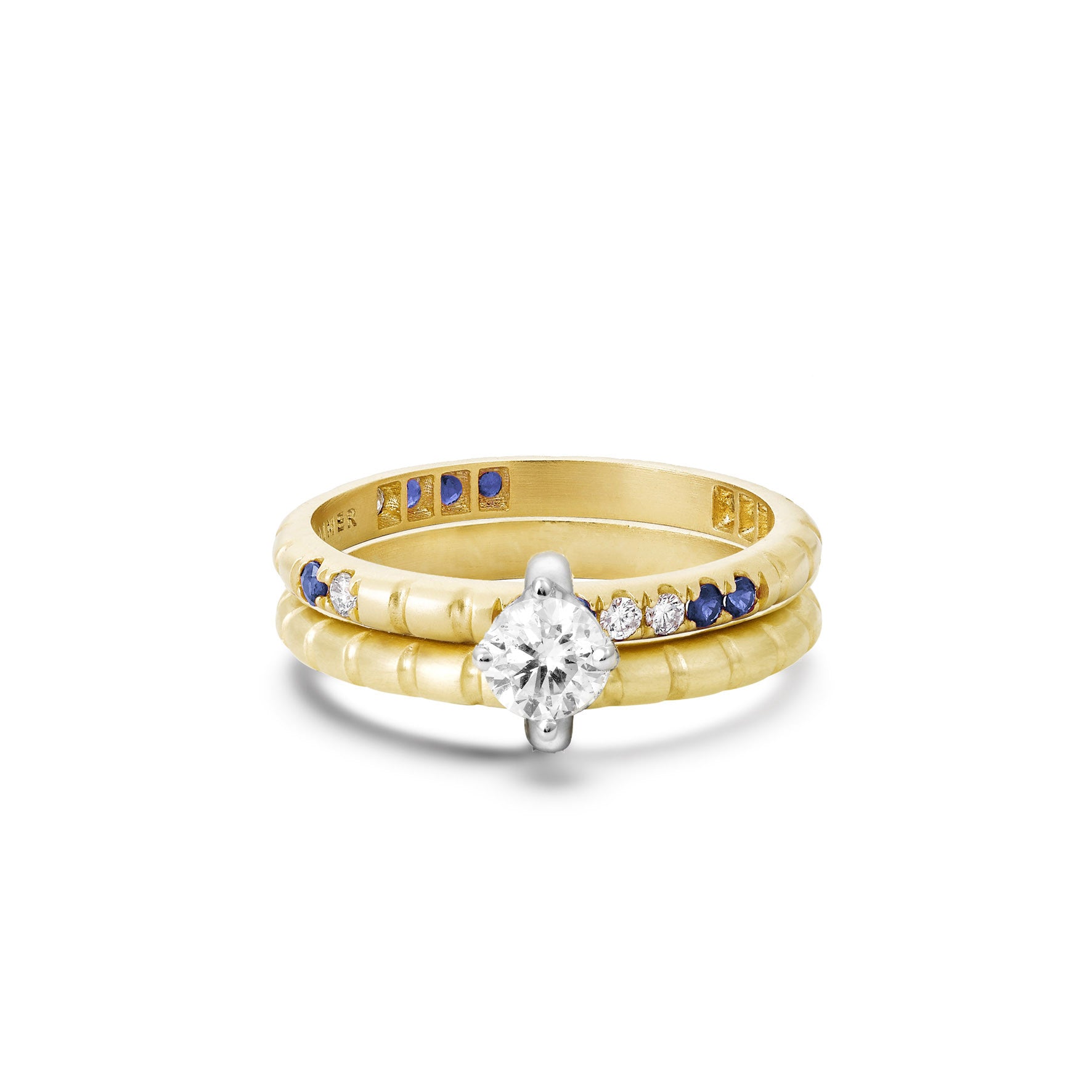 Aimée Aimer Nous bague n°4 or saphirs diamants taille 48