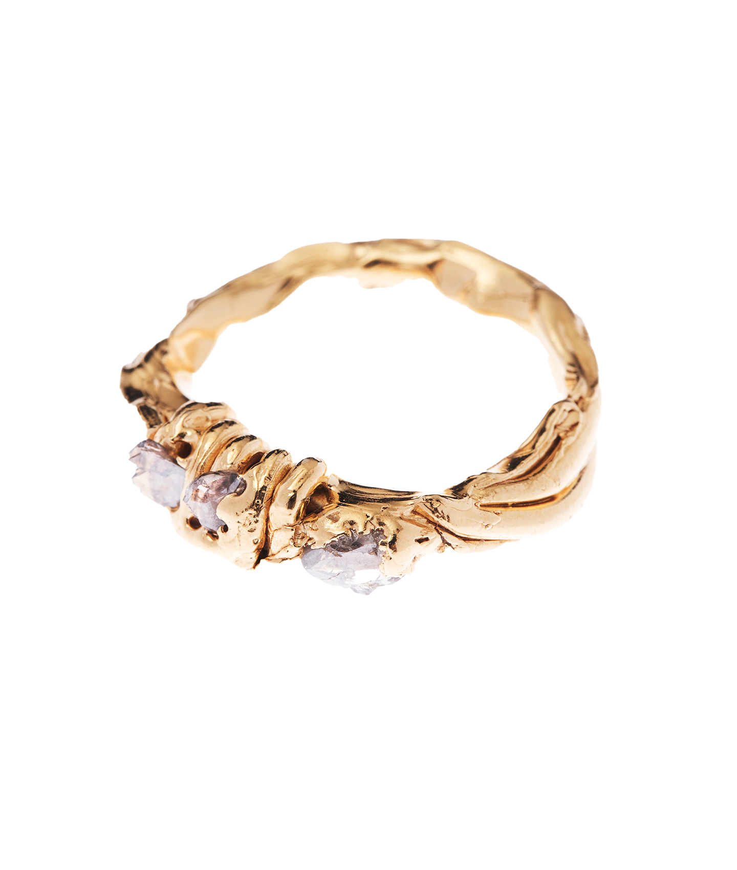 Alighieri Star Cloud Ring bague or massif diamant pièce unique