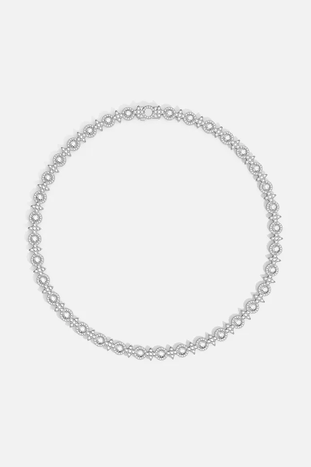 APM Monaco Météorites Glamour collier choker blanc zircones