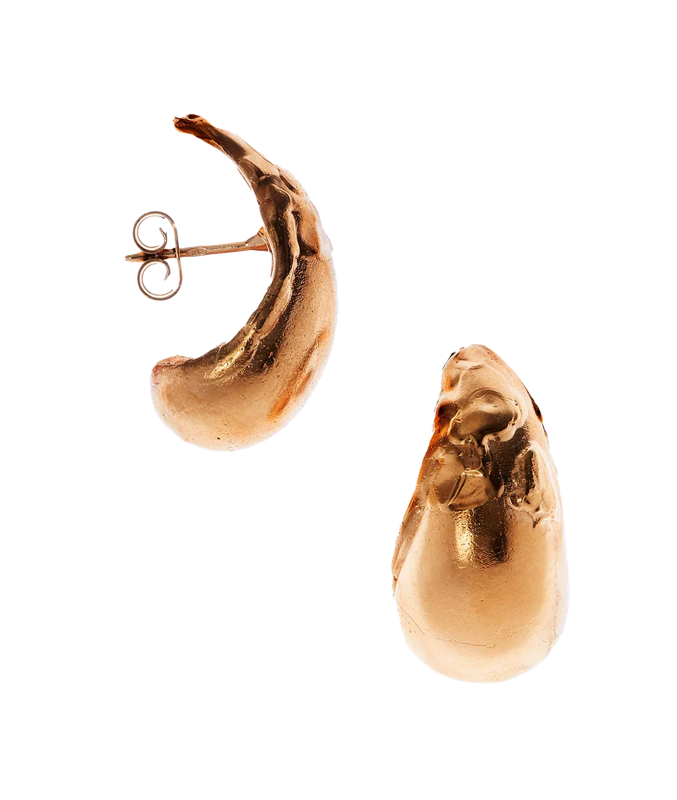 Alighieri Abundant Dream Hoop créoles plaqué or 24ct