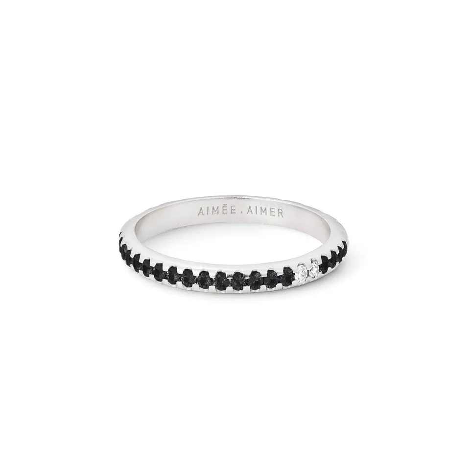 Aimée Aimer Spicy bague or blanc spinelles diamants 52