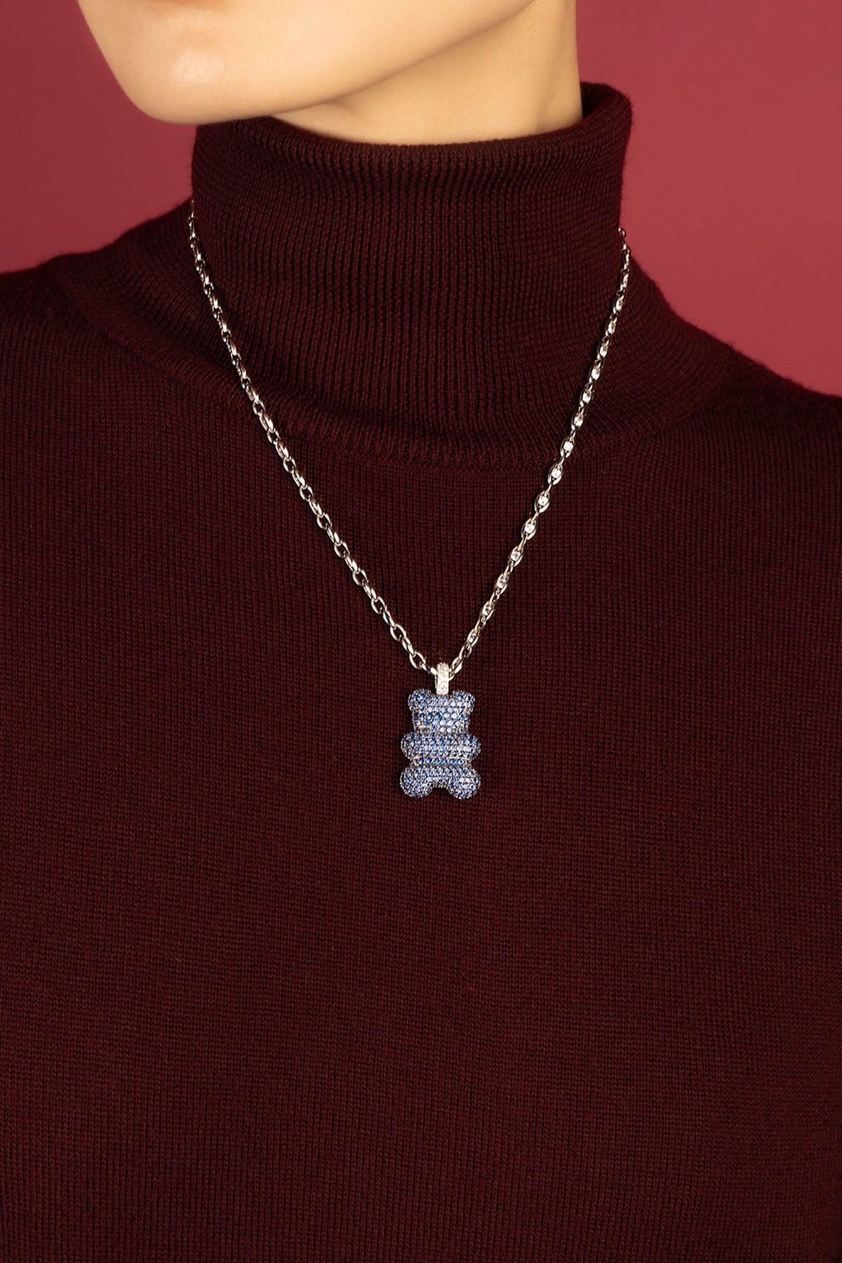 APM Monaco Yummy BABA collier XL blanc réglable