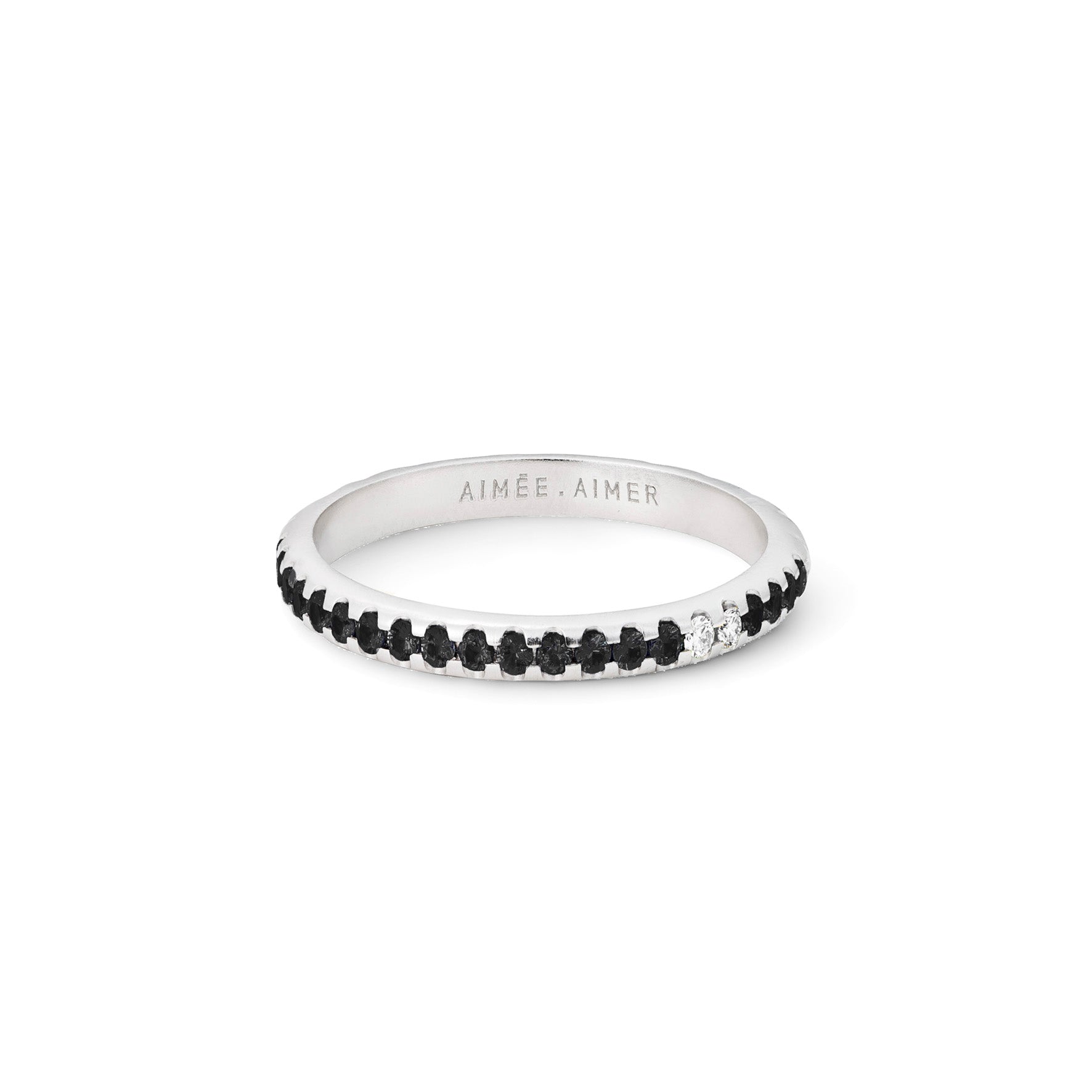 Aimée Aimer Spicy bague or blanc spinelles diamants 52