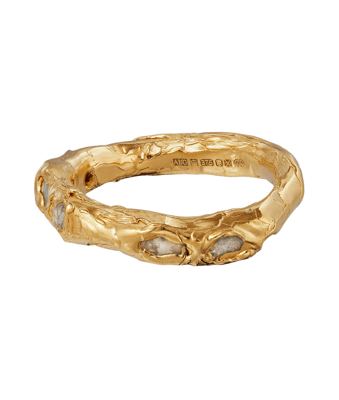 Alighieri Footsteps Milky Way bague diamant or