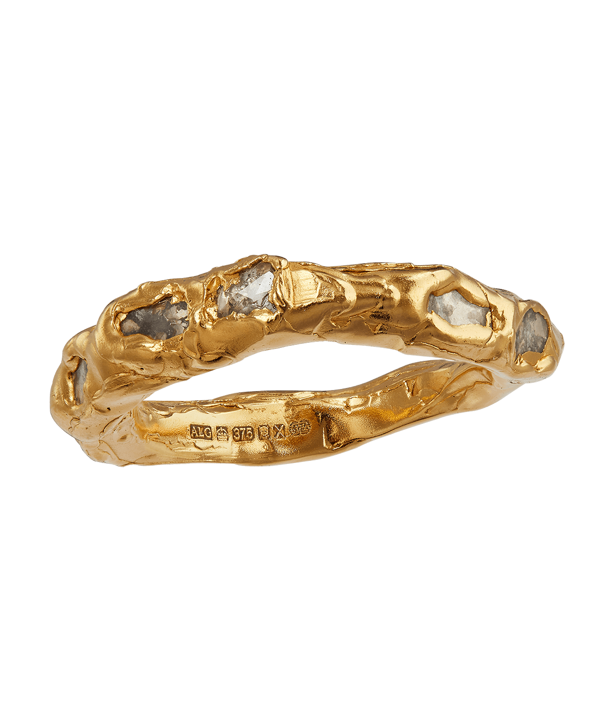 Alighieri Footsteps Milky Way bague diamant or