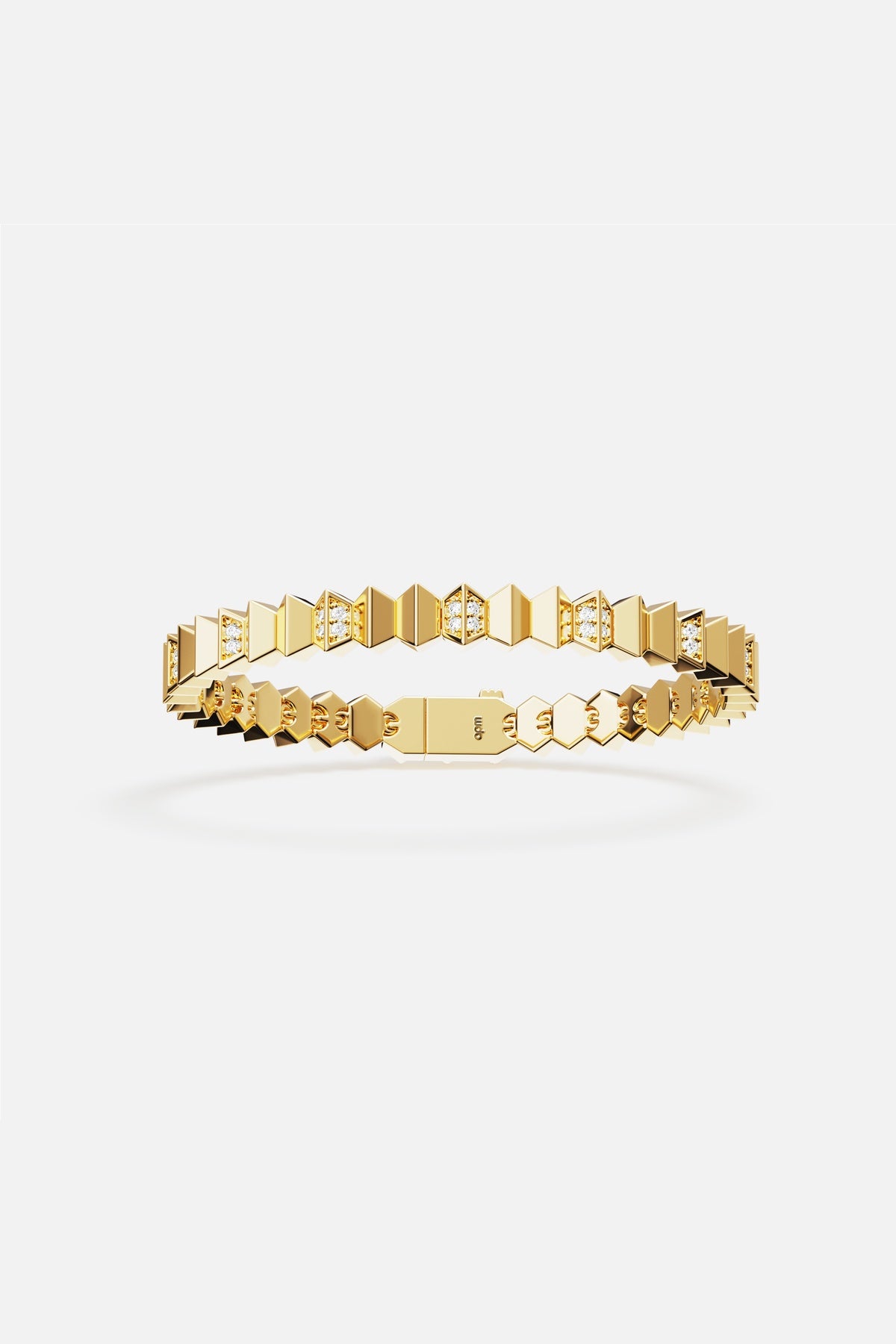 APM Monaco Yacht Club Up and Down Bracelet vague doré S