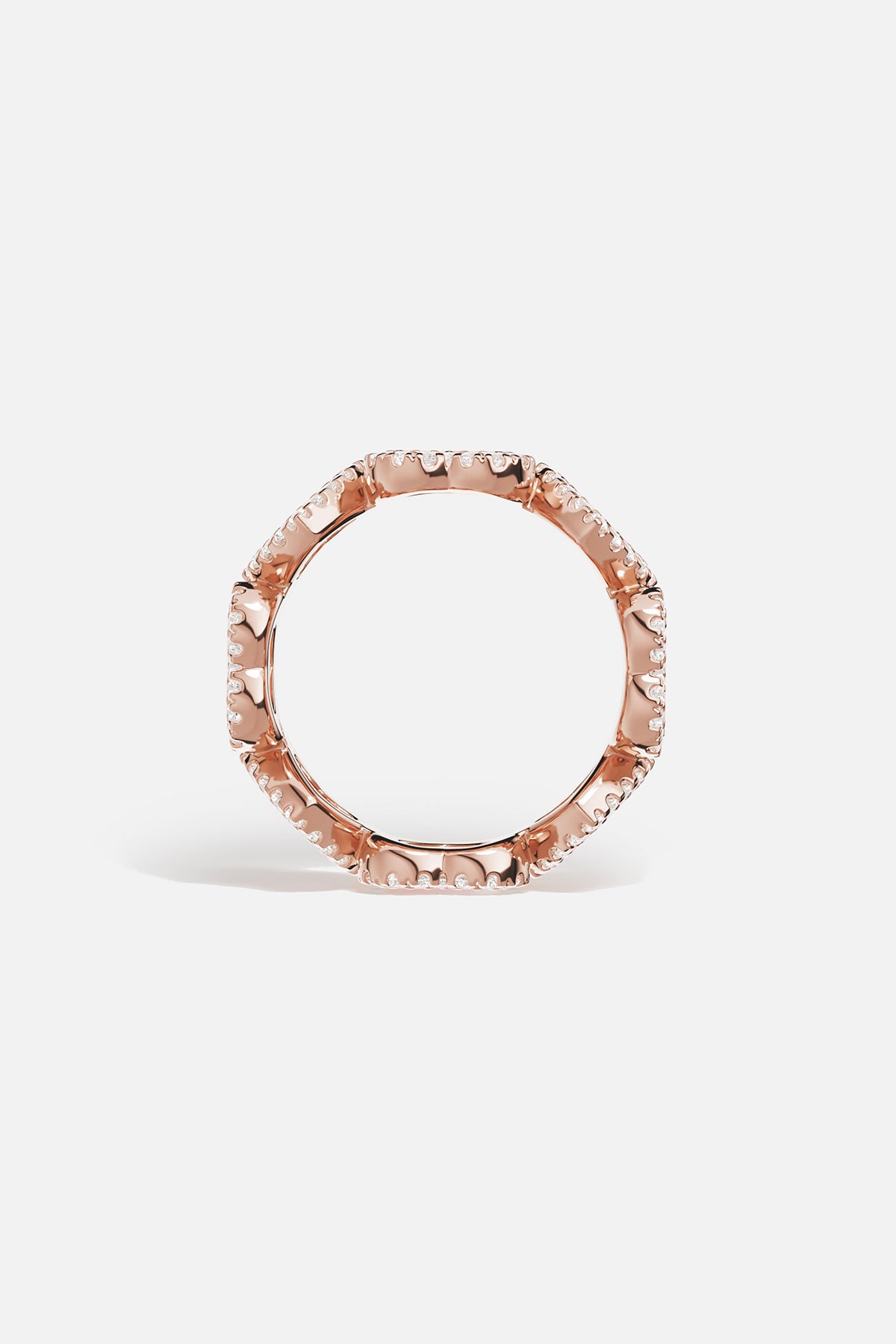 APM Monaco Méditerranée Cœur bague nacre rose taille 52