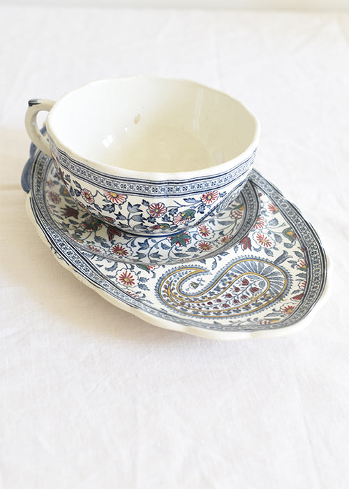 Aimée Aimer Art de la table tasse déjeuner Gien Cachemire faïence
