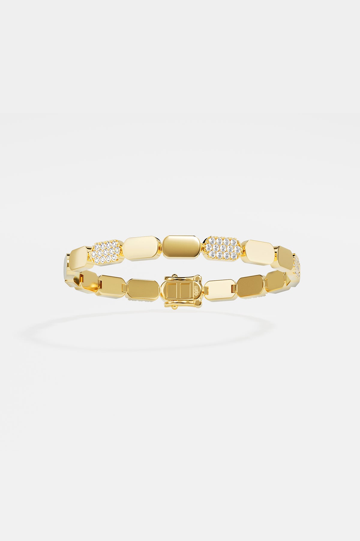 APM Monaco Yacht Club Pavage bracelet doré zircon taille M