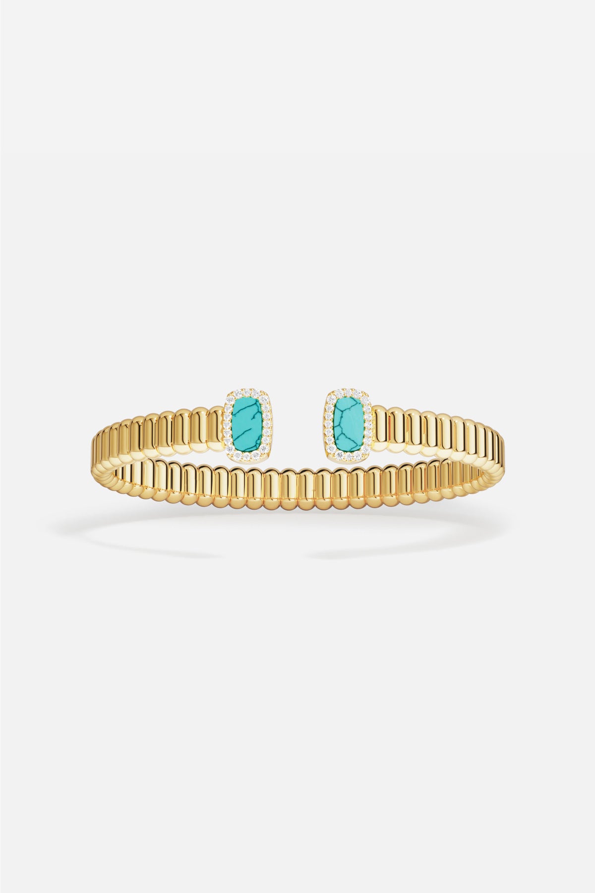 APM Monaco Méditerranée Les Calanques bracelet jonc turquoise