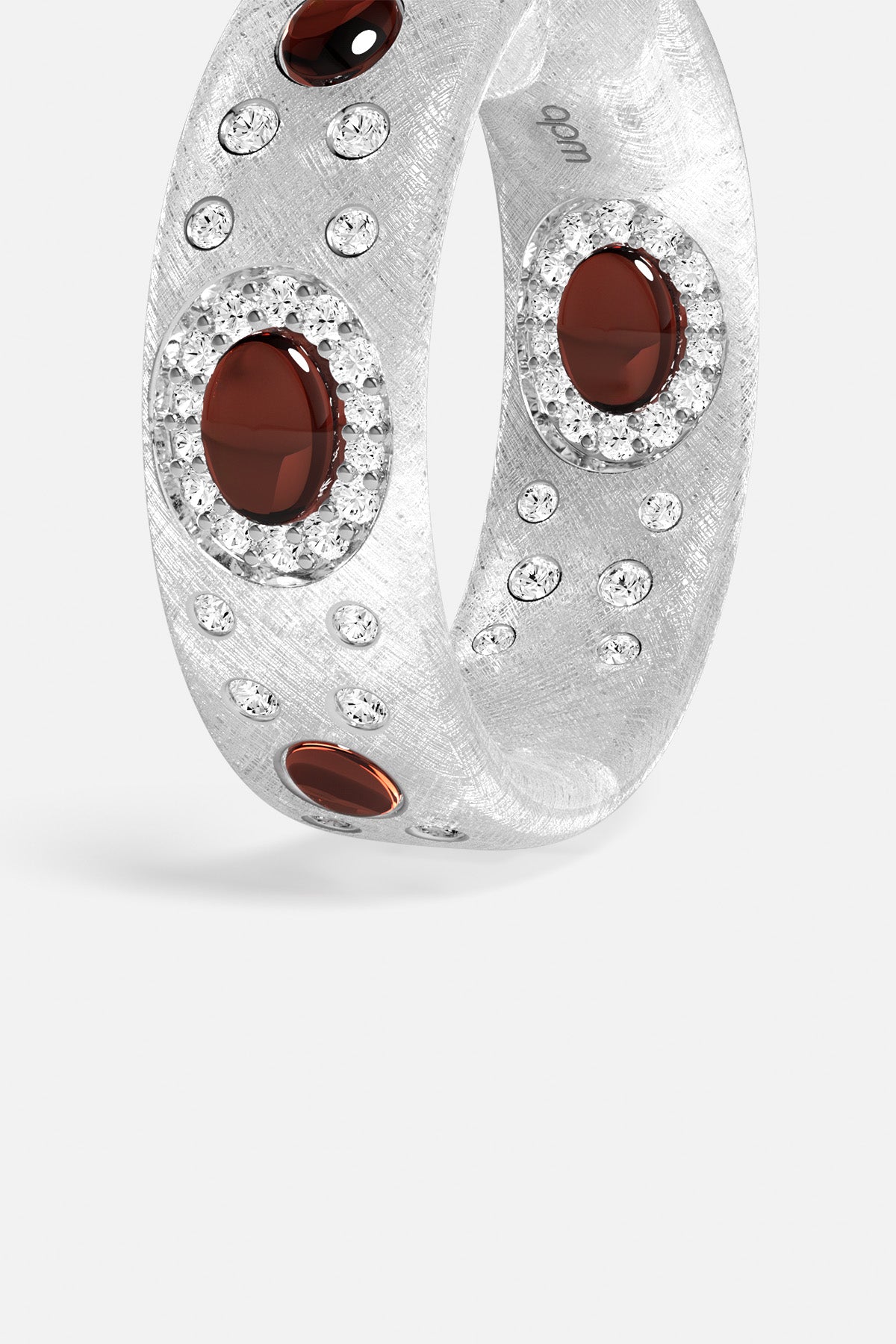 APM Monaco Automne Les Cabochons créoles bordeaux 21 mm