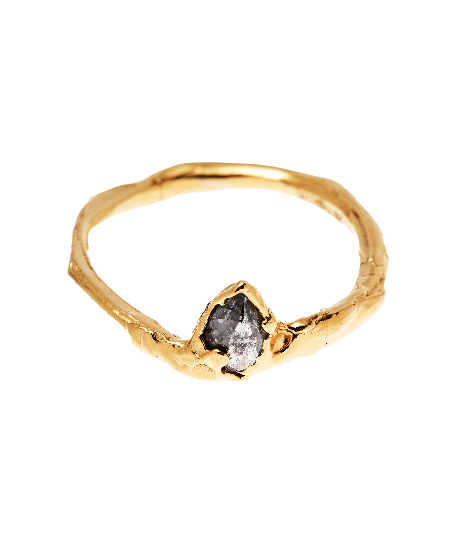 Alighieri Celestial Raindrop Ring bague or 9 carats plaqué or