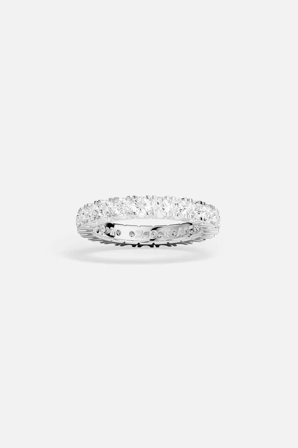 APM Monaco Lumière Tennis bague blanche zirconia taille 52