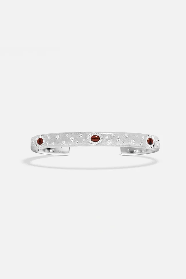 APM Monaco Automne Les Cabochons bracelet jonc bordeaux