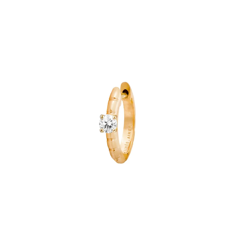 Aimée Aimer Spicy Love créole or rose diamant paire