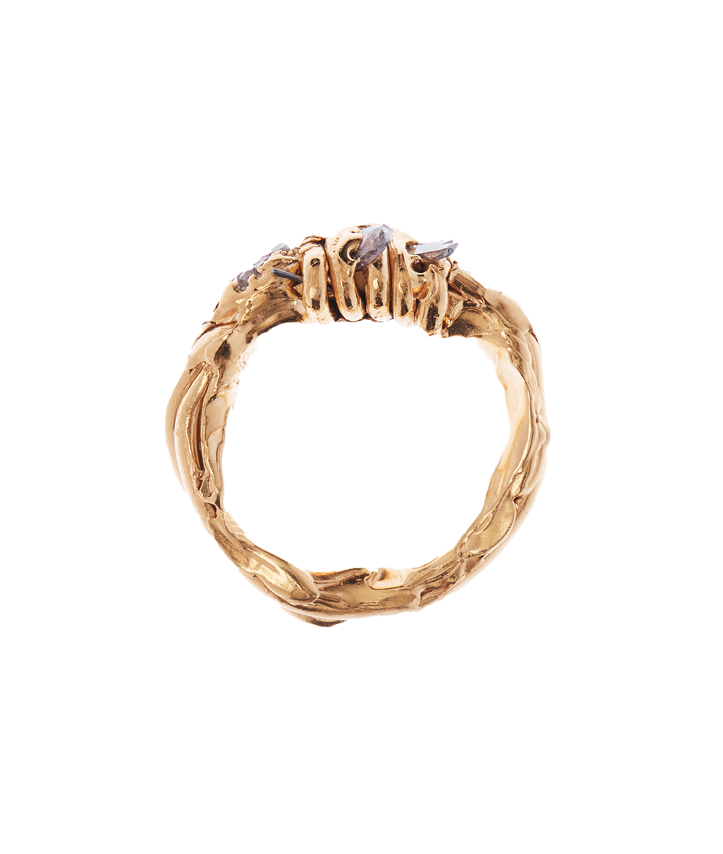 Alighieri Star Cloud Ring bague or massif diamant pièce unique