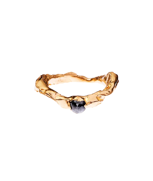 Alighieri The Trembling Star bague or massif diamant