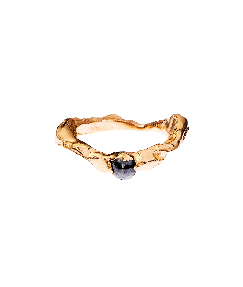 Alighieri The Trembling Star bague or massif diamant