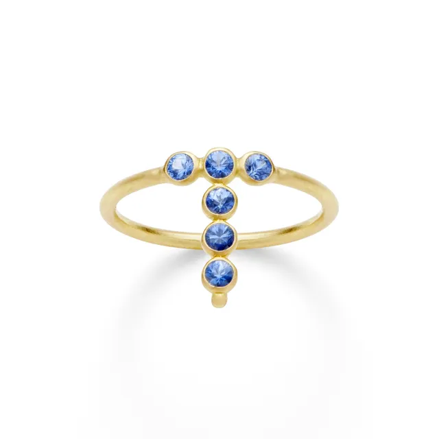 Aimée Aimer Bagues Bague AA Or Jaune Saphirs Taille 54