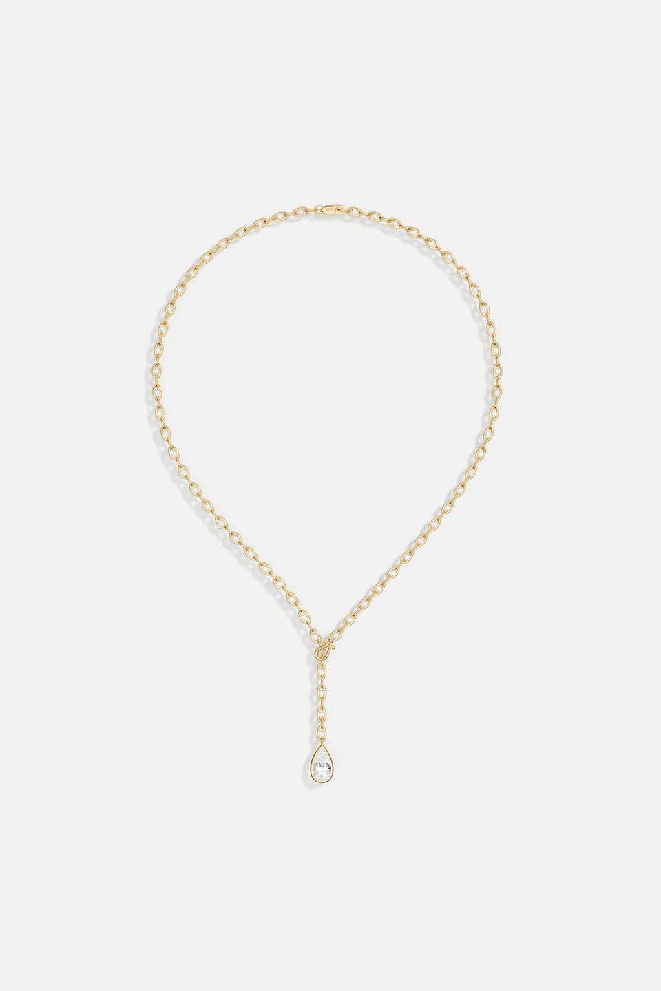 APM Monaco Soleil Enchaîné collier doré zircones