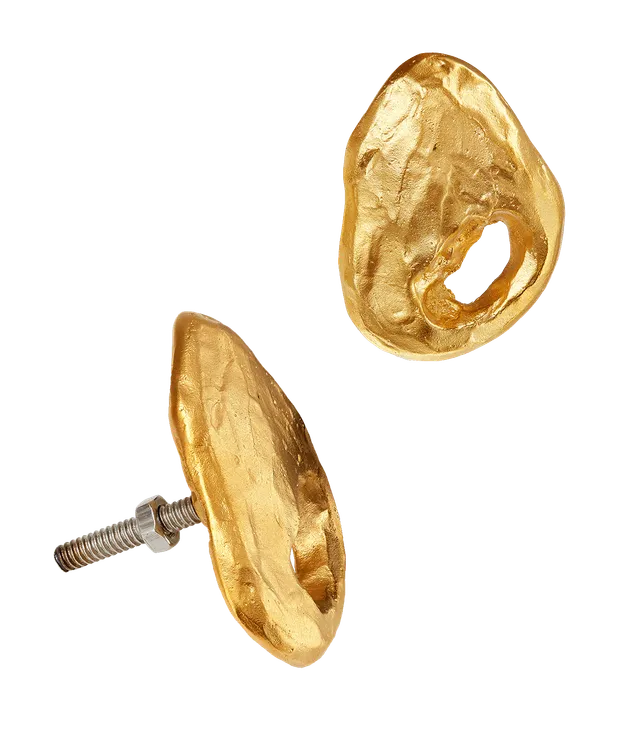 Alighieri CASA Door Handles Poignée Porte Laiton Doré Lot 2