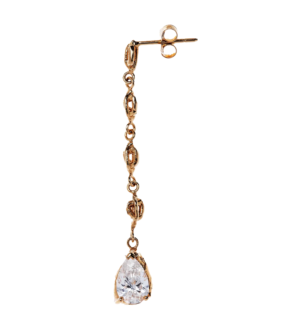 Alighieri The Teardrop of Clarity boucle d’oreille diamant or 9kt