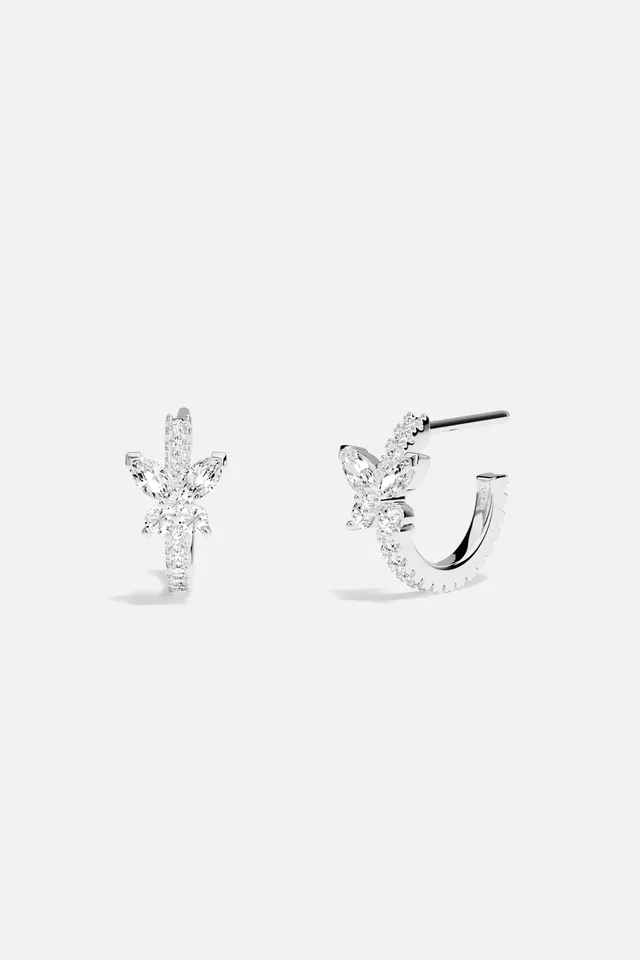 APM Monaco Lumière Papillon boucles d'oreilles argentées