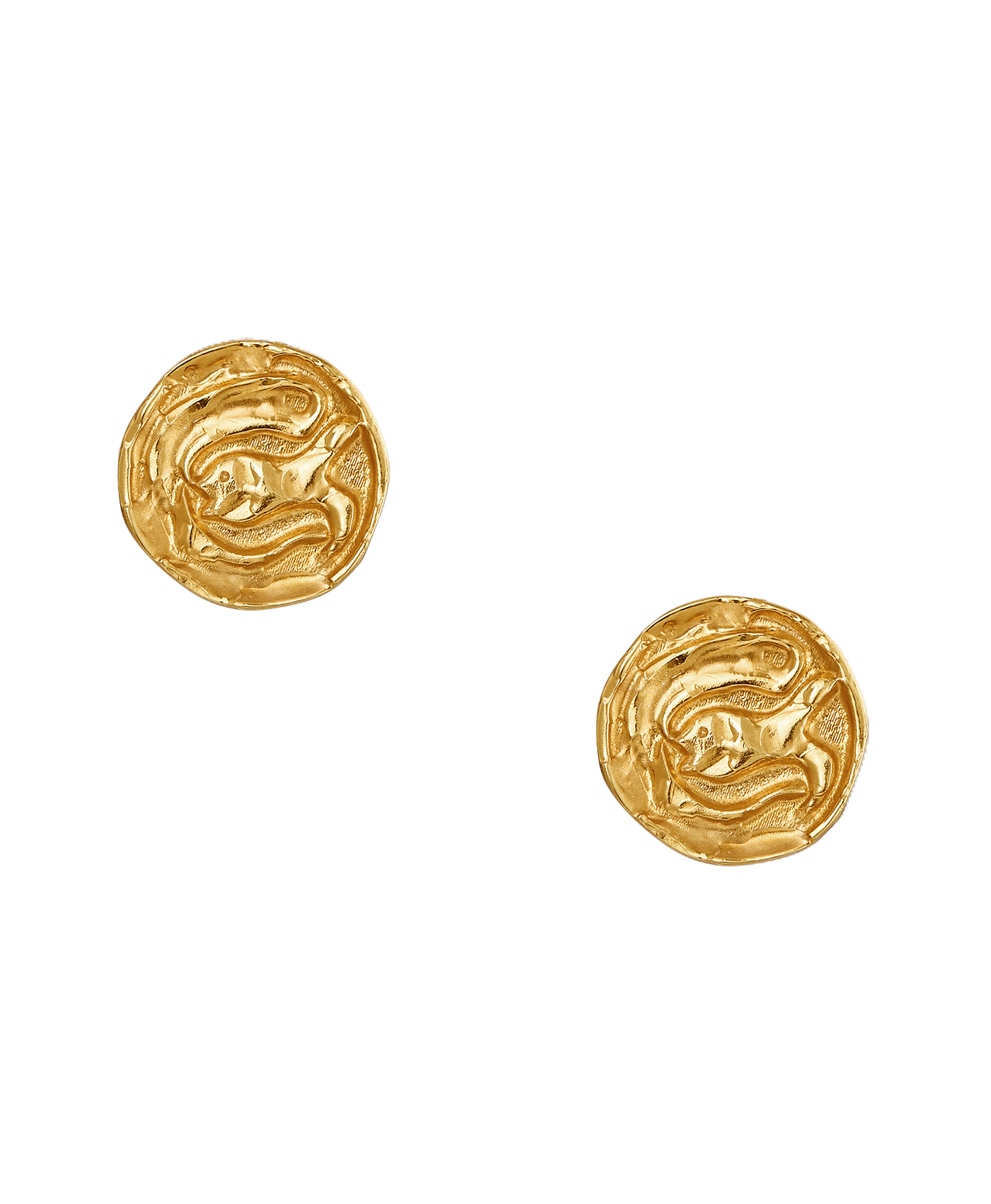 Alighieri Gone Fishing Medallion boucles poisson doré