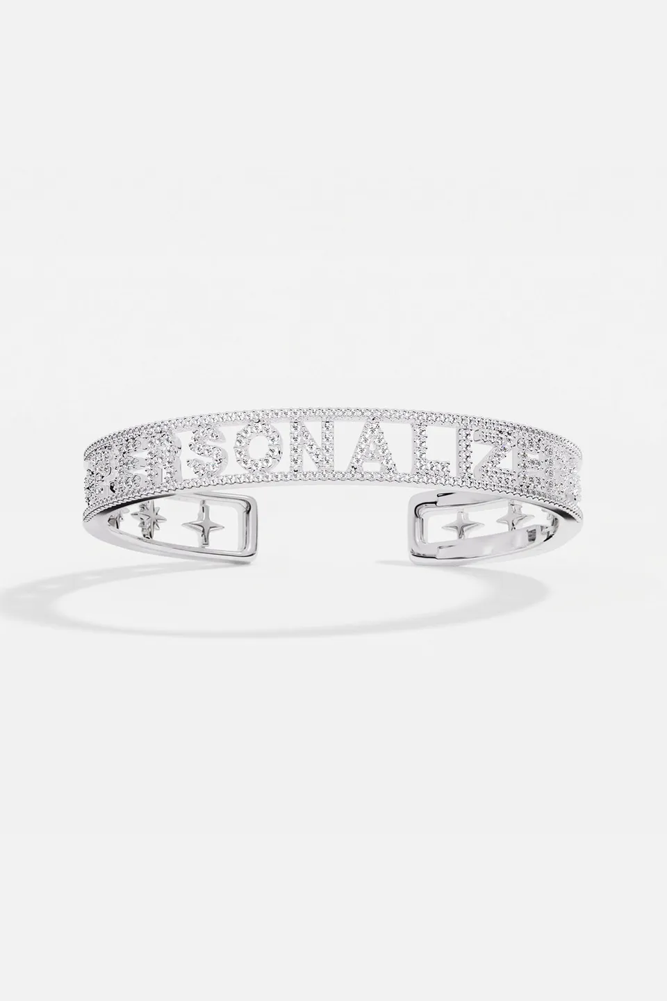 APM Monaco Morse Bracelet Personnalisé jonc blanc taille M