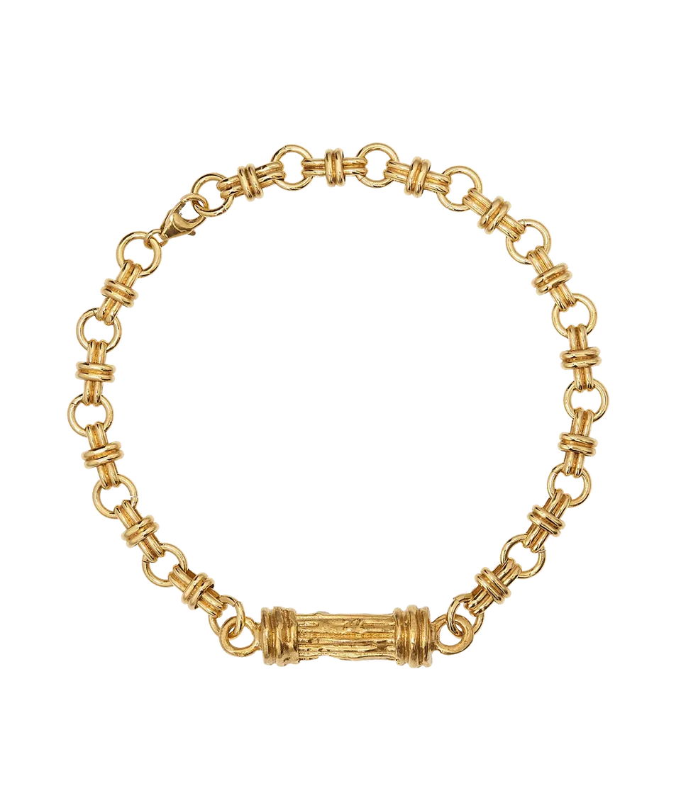 Alighieri Founding Pillar Bracelet bracelet chaîne plaqué or
