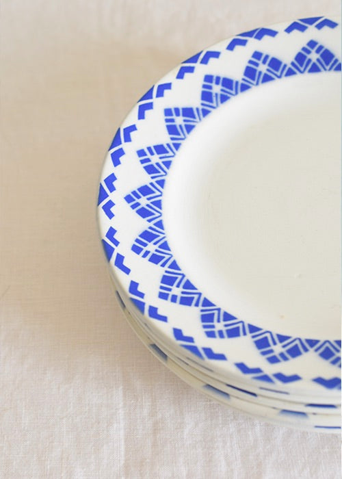 Aimée Aimer Art de la table Assiettes Ami Sarreguemines x6 bleues