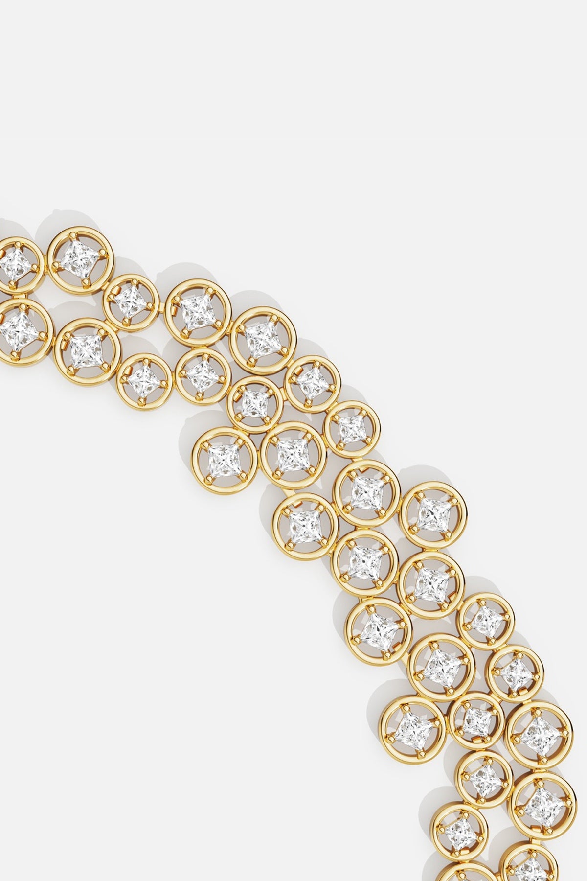 APM Monaco Soleil Bulles d'Eau collier doré 40 cm