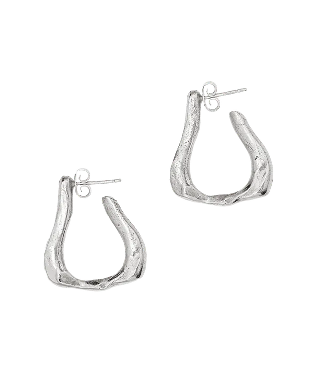 Alighieri Link Wanderlust créoles argent sterling recyclé