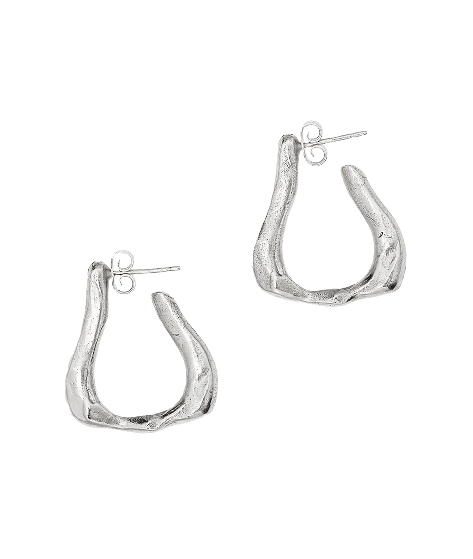 Alighieri Link Wanderlust créoles argent sterling recyclé
