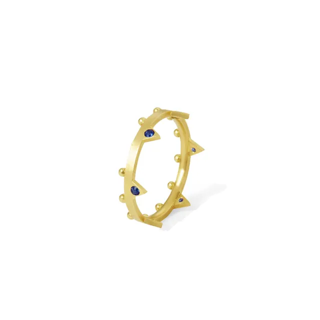Aimée Aimer Dea Bague Or Jaune Saphirs Taille 52 Alliance